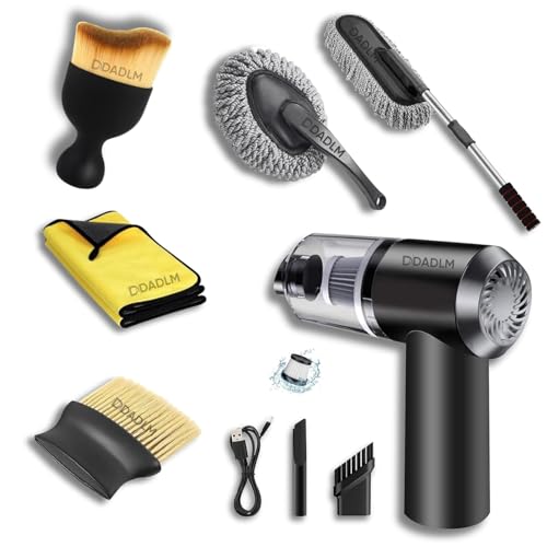 DADLM® 6 PCS - 3in1 Car Vacuum Microfiber Carr Duster Kit|Interior & Exterior Car Cleaning Detailing Tool|Scratch & Lint Free, Pollen Removing|Extendable Long Handle Duster (6 Pcs Car Combo Kit) - Image 1