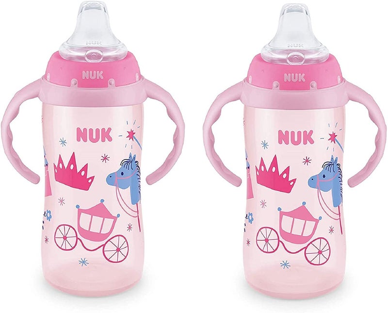 NUK Learner Cup, 10 Ounce, 2 Pack (Pretty Girly) - Image 2
