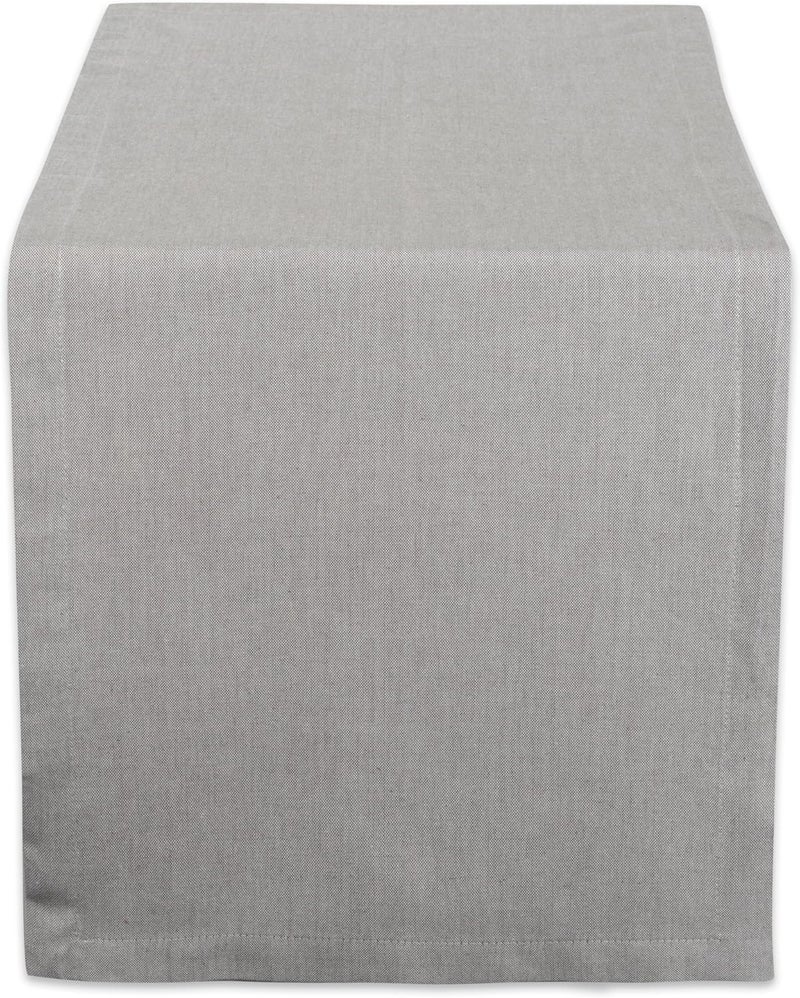 DII CAMZ38724 Solid Chambray, Table Runner 14x108, Chambray Gray - Image 1