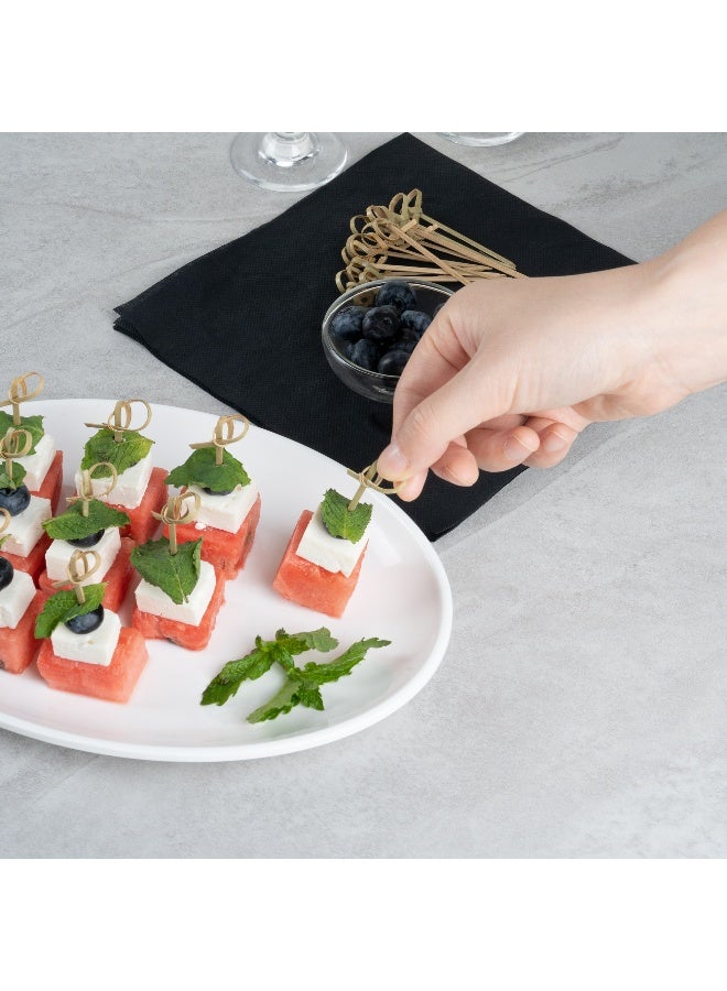 Restaurantware 2.5 Inch Knotted Bamboo Skewers, 1000 Sturdy Disposable Bamboo Food Picks - Sturdy, Looped Knot, Bamboo Appetizer Picks, Sustainable, For Serving Appetizers and Cocktail Garnishes - Image 5