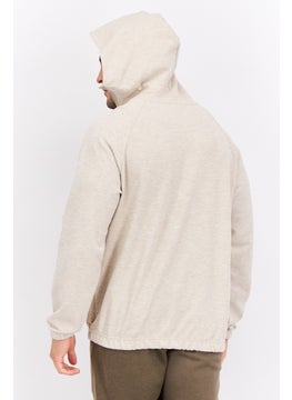 adidas Originals Men Sportswear Fit Long Sleeves Outdoor Sweatshirt, Beige  - Image 4