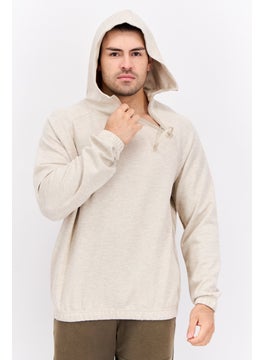 adidas Originals Men Sportswear Fit Long Sleeves Outdoor Sweatshirt, Beige  - Image 1