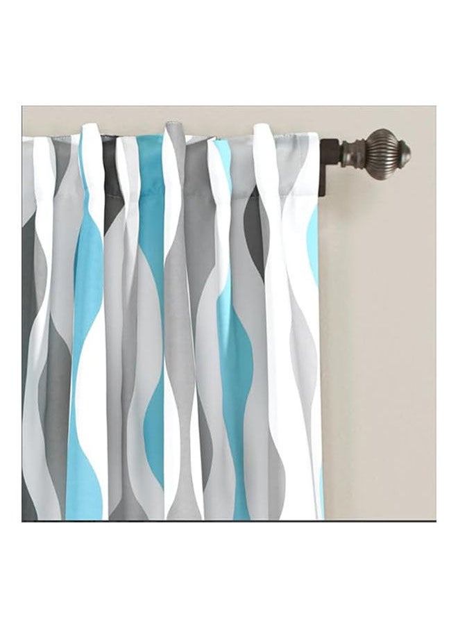 Intex Curtains House - Linen Velvet Fabric Light-Filtering Window Curtain With Back Tab Design 1 Pcs - Image 1