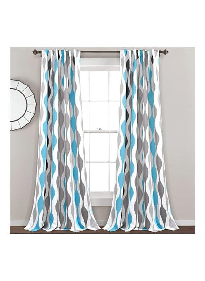 Intex Curtains House - Linen Velvet Fabric Light-Filtering Window Curtain With Back Tab Design 1 Pcs - Image 1