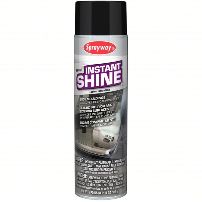 Sprayway SW936 Aerosol Instant Shine Vinyl Cleaner and Protectant 11 oz