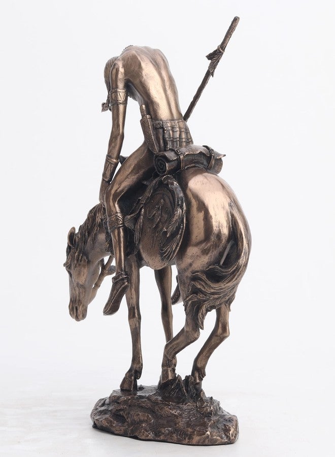 فيرونيز ديزاين تصميم فيرونيز، 7 5/8 بوصة، تمثال من الراتنج الأمريكي الأصلي بعنوان "نهاية الدرب"، مصبوب على البارد، بطلاء برونزي. - Image 3