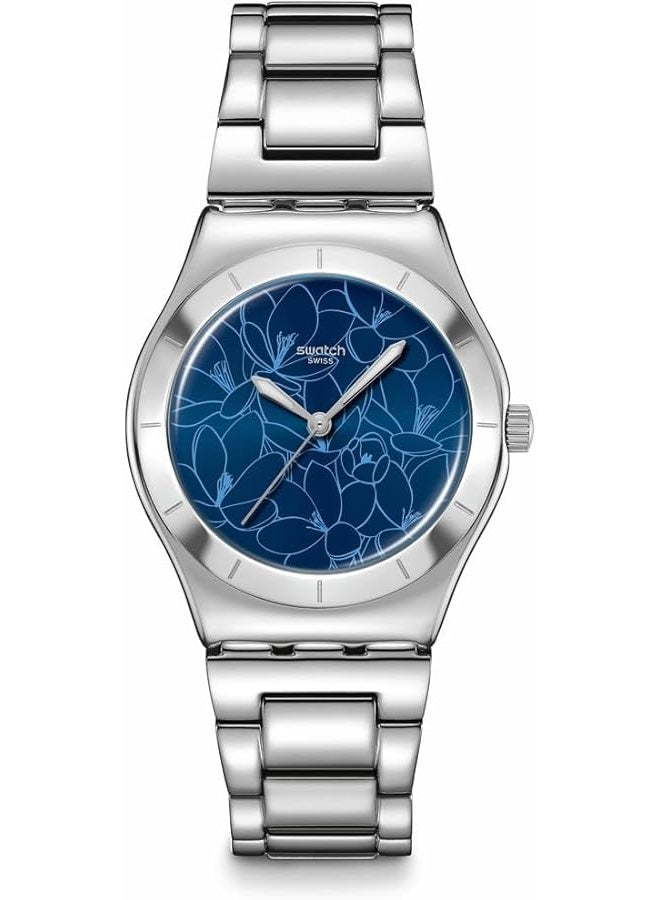 سواتش Swatch Petal Frenzy Blue Dial 33mm YLS235G Grey - Image 1