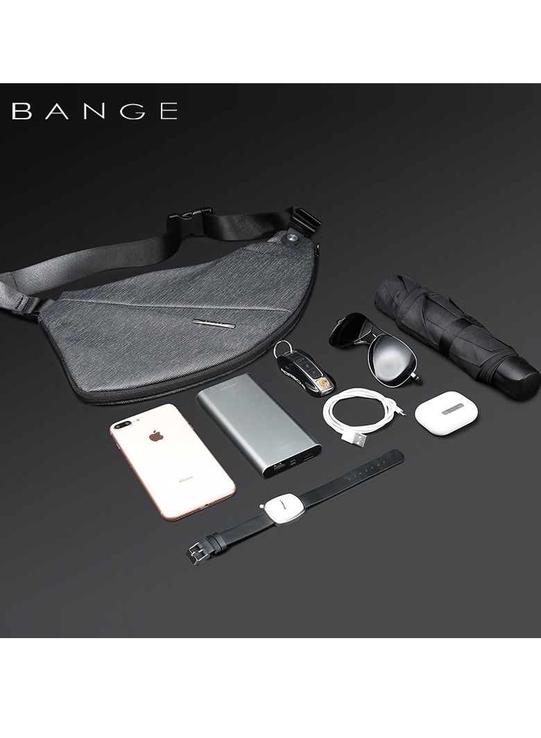 BANGE Bange Sling Shoulder Chest Men Bag Lightweight Slim Expandable Design Unisex  - Image 5