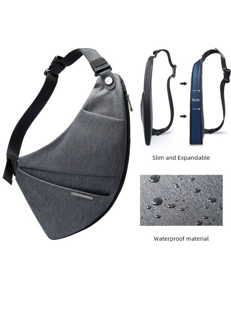 BANGE Bange Sling Shoulder Chest Men Bag Lightweight Slim Expandable Design Unisex  - Image 4