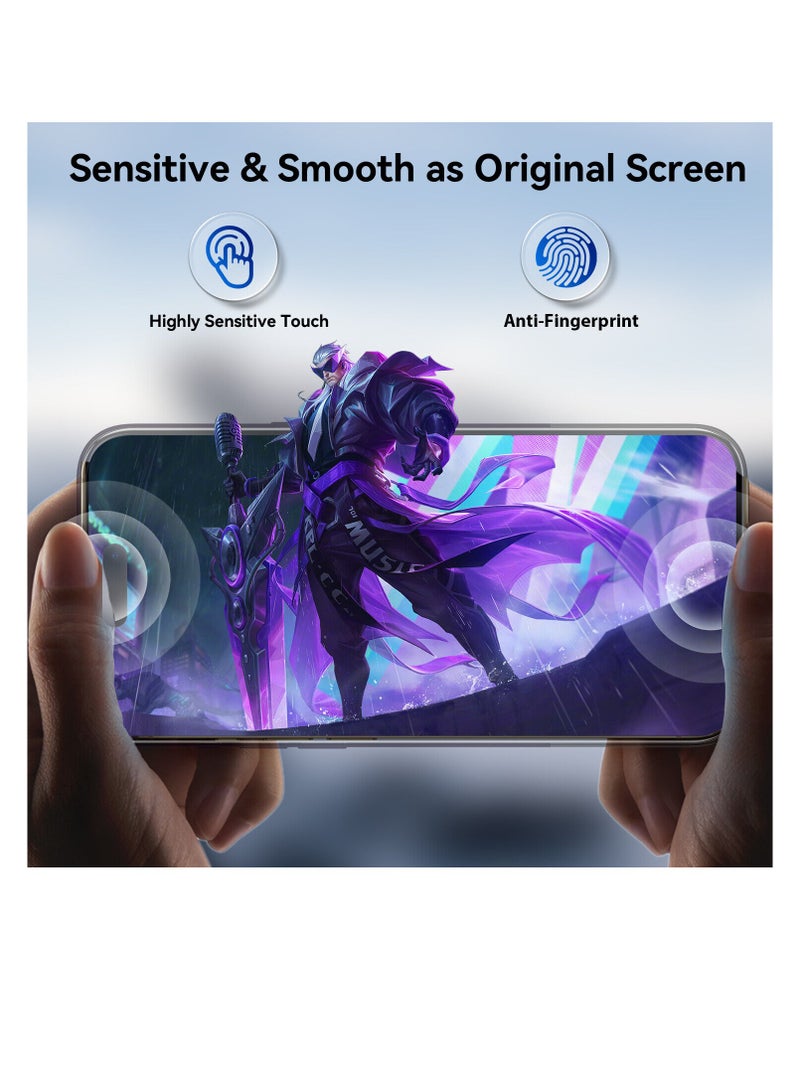 DIGI CORE iPhone Full Coverage Set iPhone 14 Pro Max Screen Protector 3 Pack 6.7 Inch 2.5D Curved Edges With iPhone Camera Lens And Anti-Scratch iPhone Back PVC Clear Sheet (iPhone 14 Pro Max,Gold) - Image 5