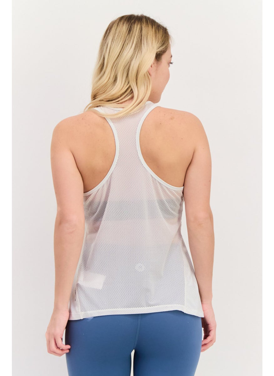 Women Sportswear Fit Sleeveless Running Tank Top, Off White - pzsku/Z8537E8C5840F82E9E853Z/45/_/1737641888/7be53b3b-882a-4cf4-9b8b-e9fe43dfea3a