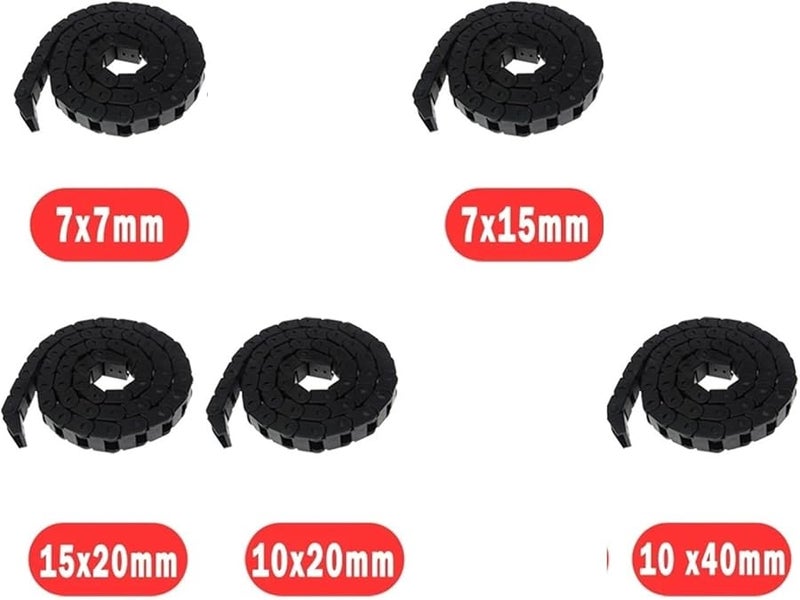 7x7mm Cable Drag Chain Wire With End Connectors For CNC 3D Printer L1000mm - Image 3