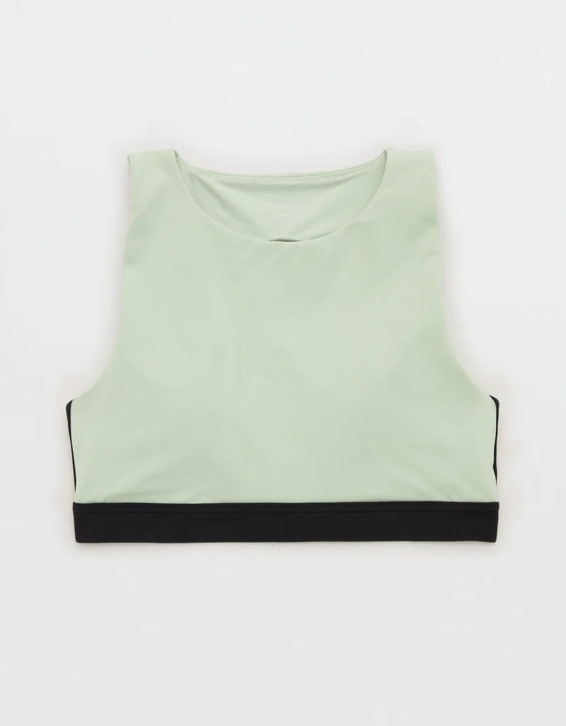 Aerie  OFFLINE By Aerie The Hugger High Neck Sports Bra for Women | Best Price UAE