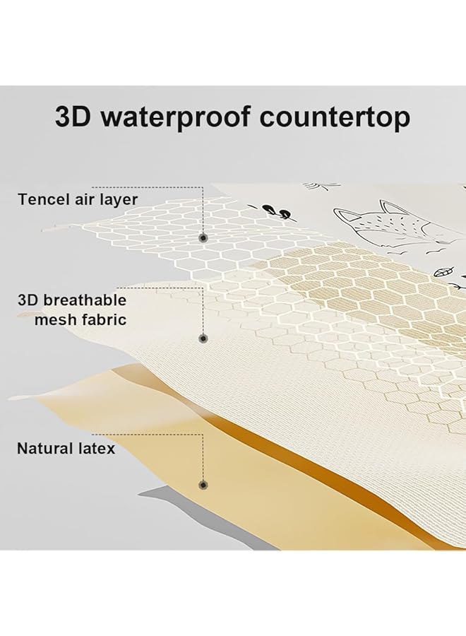إيروريكس محطة رعاية الطفل متعددة الوظائف مع طاولات تغيير الحفاضات ذات الارتفاع القابل للتعديل وأبازيم الأمان - Image 4