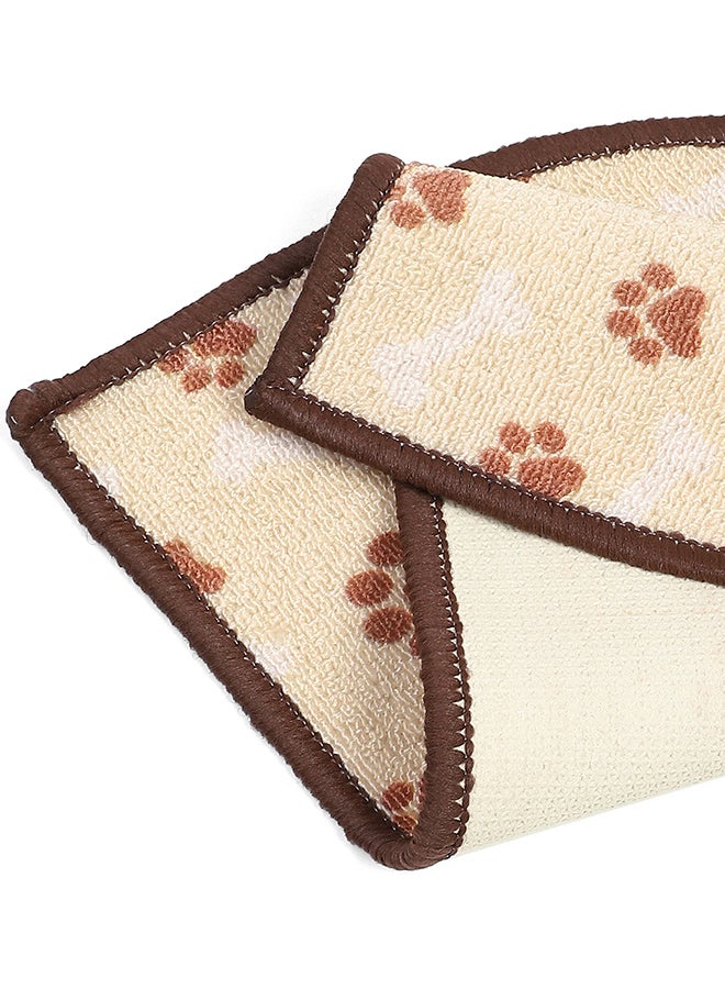 Status Contract Semi Circle/D-Shape Puppy Entrance Floor Door Mats Home Decor Non-Slip Carpet for Bathroom, Bedroom, Balcony, Living Room Washable Dirt Trapper (15 x 23 inch) - Image 4