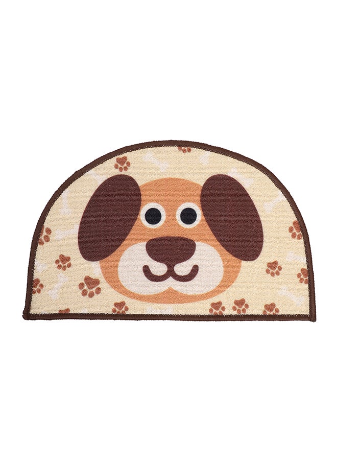 Status Contract Semi Circle/D-Shape Puppy Entrance Floor Door Mats Home Decor Non-Slip Carpet for Bathroom, Bedroom, Balcony, Living Room Washable Dirt Trapper (15 x 23 inch) - Image 2