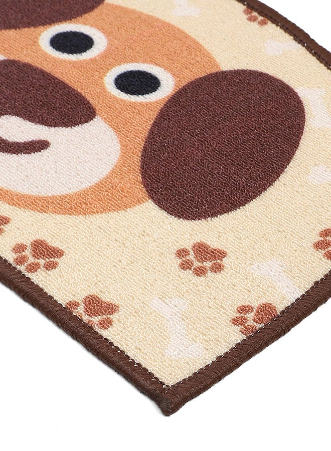 Status Contract Semi Circle/D-Shape Puppy Entrance Floor Door Mats Home Decor Non-Slip Carpet for Bathroom, Bedroom, Balcony, Living Room Washable Dirt Trapper (15 x 23 inch) - Image 5