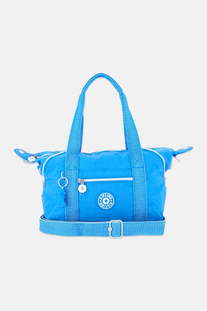 kipling Women Brand Logo Handbag With Keyring, Blue - Image 1