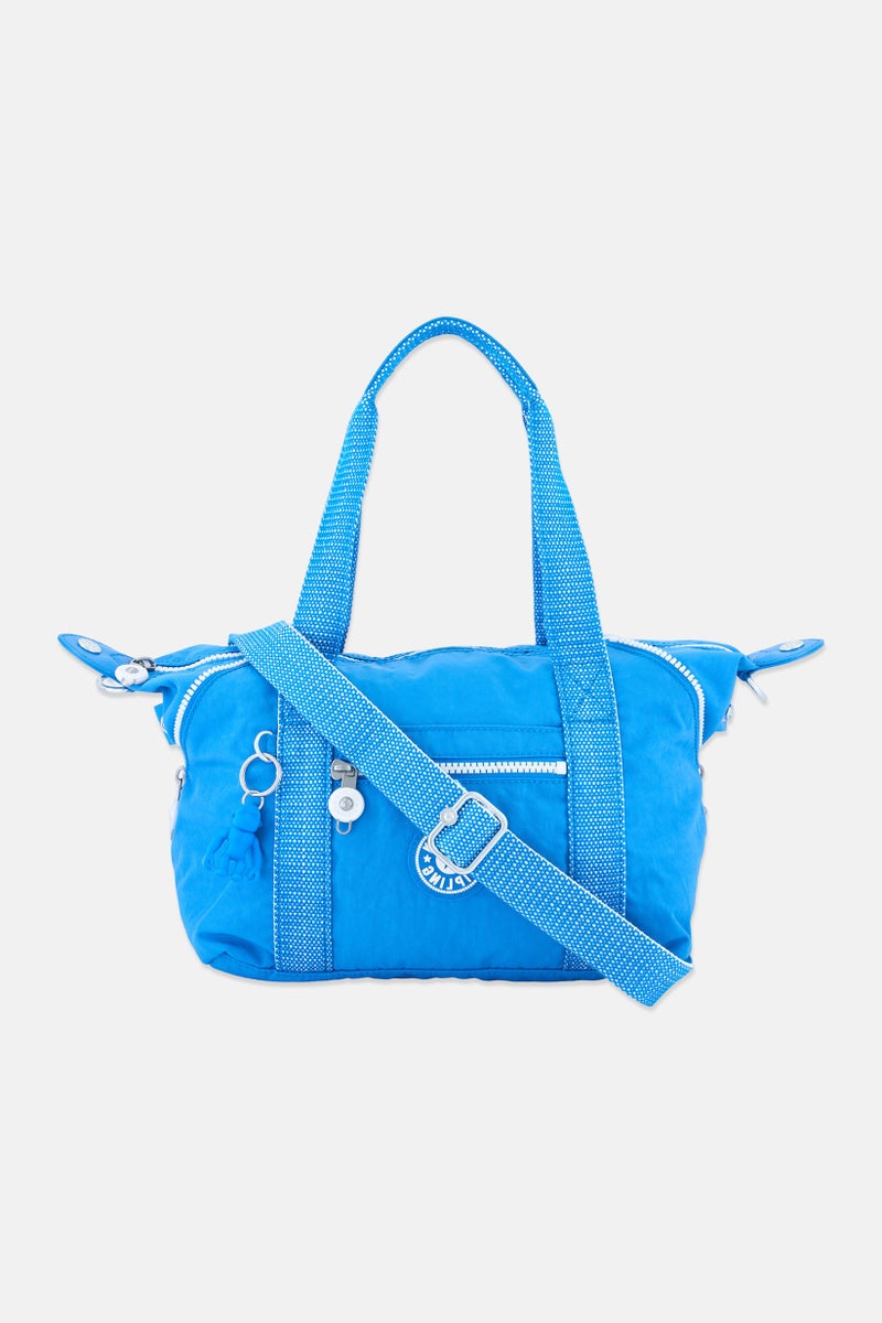kipling Women Brand Logo Handbag With Keyring, Blue - Image 2