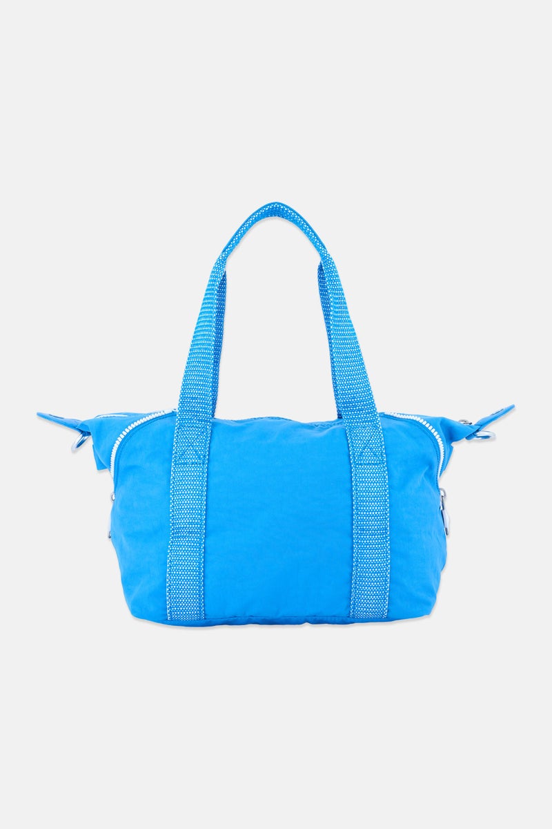 kipling Women Brand Logo Handbag With Keyring, Blue - Image 3