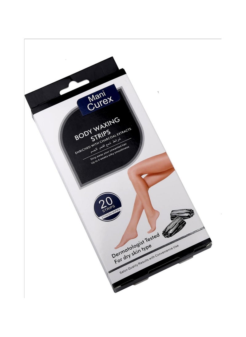 Mani Curex Body Waxing Strips enriched with charcoal extracts  - Image 1