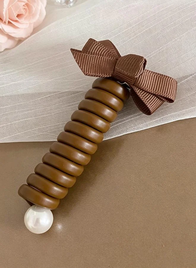 Take Two Spiral Hair Tie with Bow