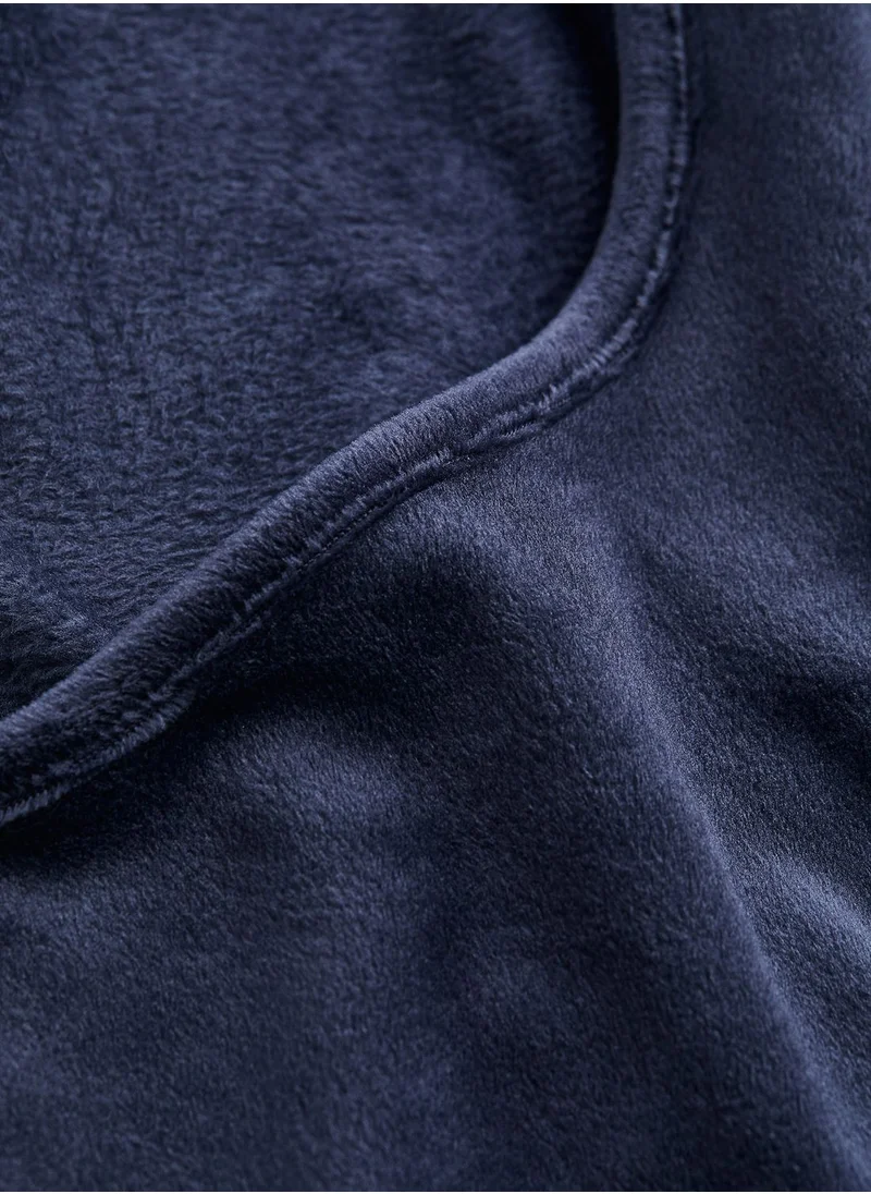H&M Square Neck Velour Crop Top