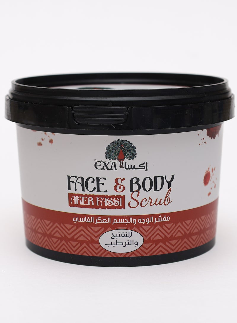 Face & Body Scrub With Aker Fassi 400 g