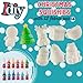 SCS Direct DIY Christmas Party Craft Jumbo Squishies 8 Unique Holiday Designs 12 Fabric Paints Feat a Reindeer Xmas Tree Snowman White Kawaii Scented Squishy Toys Kids Activity Gift 46 - Image 4