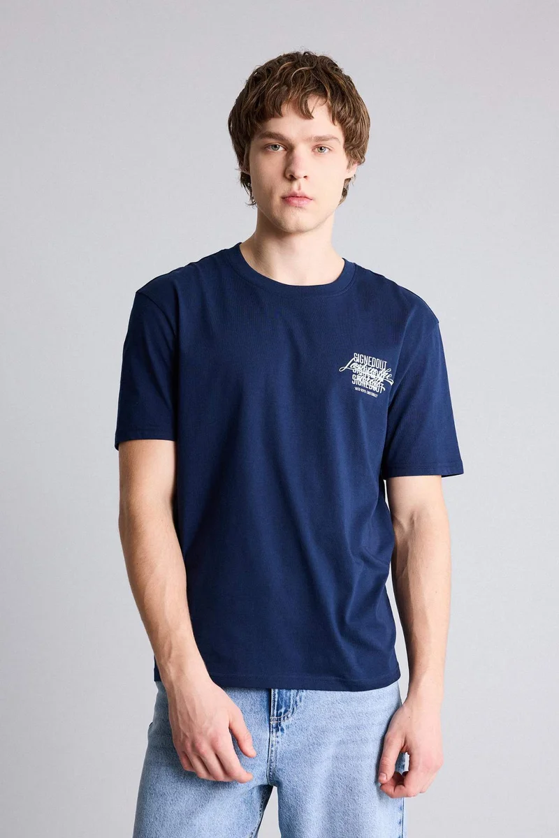 DeFacto 100% Cotton Printed T-Shirt
