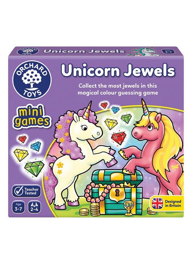 Orchard Toys Unicorn Jewels Board Game Engaging Color Guessing Game Both Fun and Educational Value, Travel Game Perfect for Children Aged, 3-7 Years. - Image 1