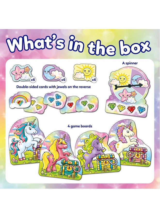 Orchard Toys Unicorn Jewels Board Game Engaging Color Guessing Game Both Fun and Educational Value, Travel Game Perfect for Children Aged, 3-7 Years. - Image 2
