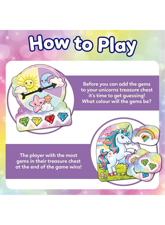 Orchard Toys Unicorn Jewels Board Game Engaging Color Guessing Game Both Fun and Educational Value, Travel Game Perfect for Children Aged, 3-7 Years. - Image 3