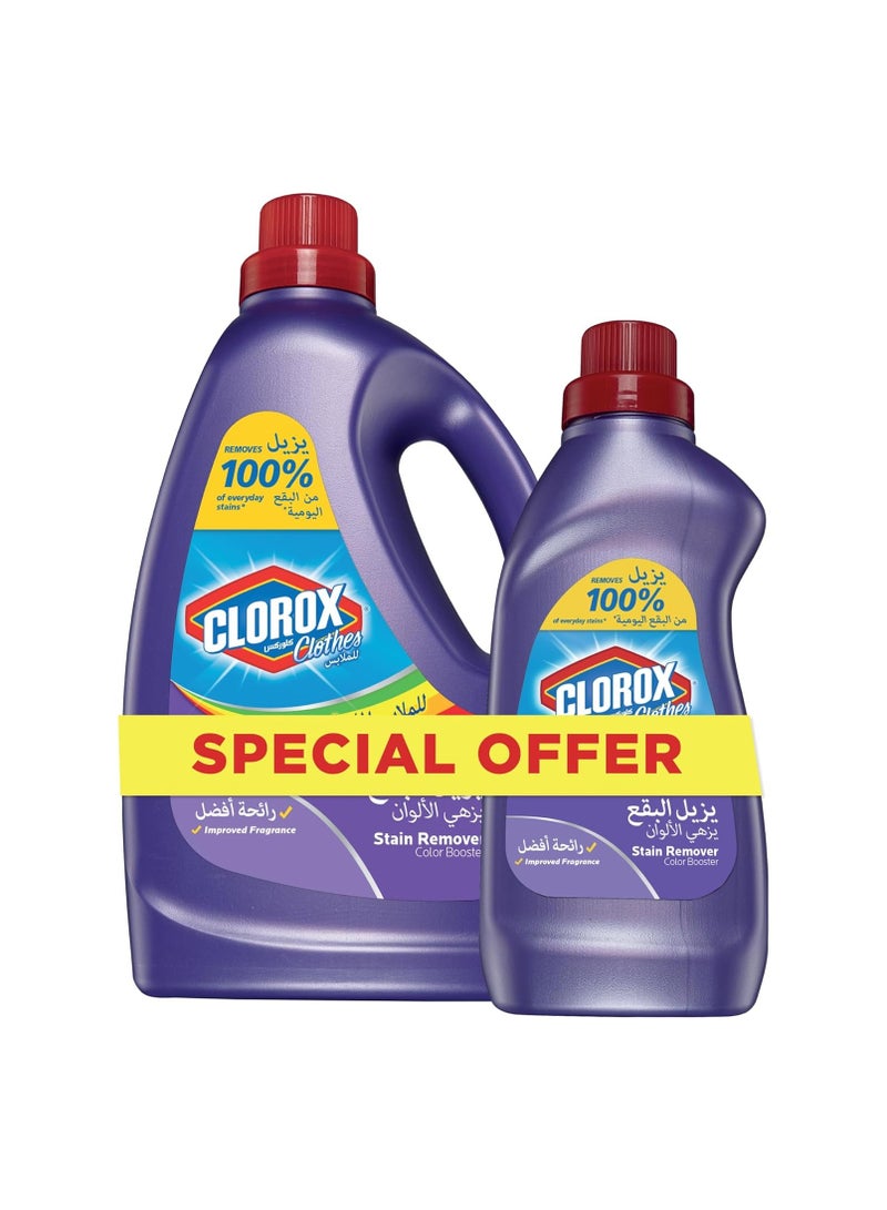 Clorox Stain Remover And Color Booster 3L + 900ml - Image 1