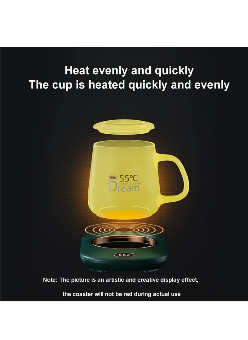 Coffee Mug Warmer, USB Coffee Mug Warmer for Desk, USB Tea Cup Warmer Coaster USB, Smart Magic Electric Coffee Drink Mug Warmer Coaster, Mug Cup Heater Pad, Cup Warmer Heating USB （Without Cup）