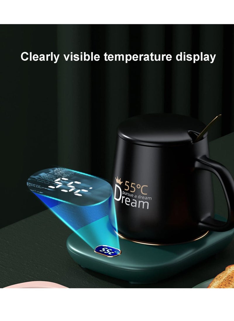 Coffee Mug Warmer, USB Coffee Mug Warmer for Desk, USB Tea Cup Warmer Coaster USB, Smart Magic Electric Coffee Drink Mug Warmer Coaster, Mug Cup Heater Pad, Cup Warmer Heating USB （Without Cup）