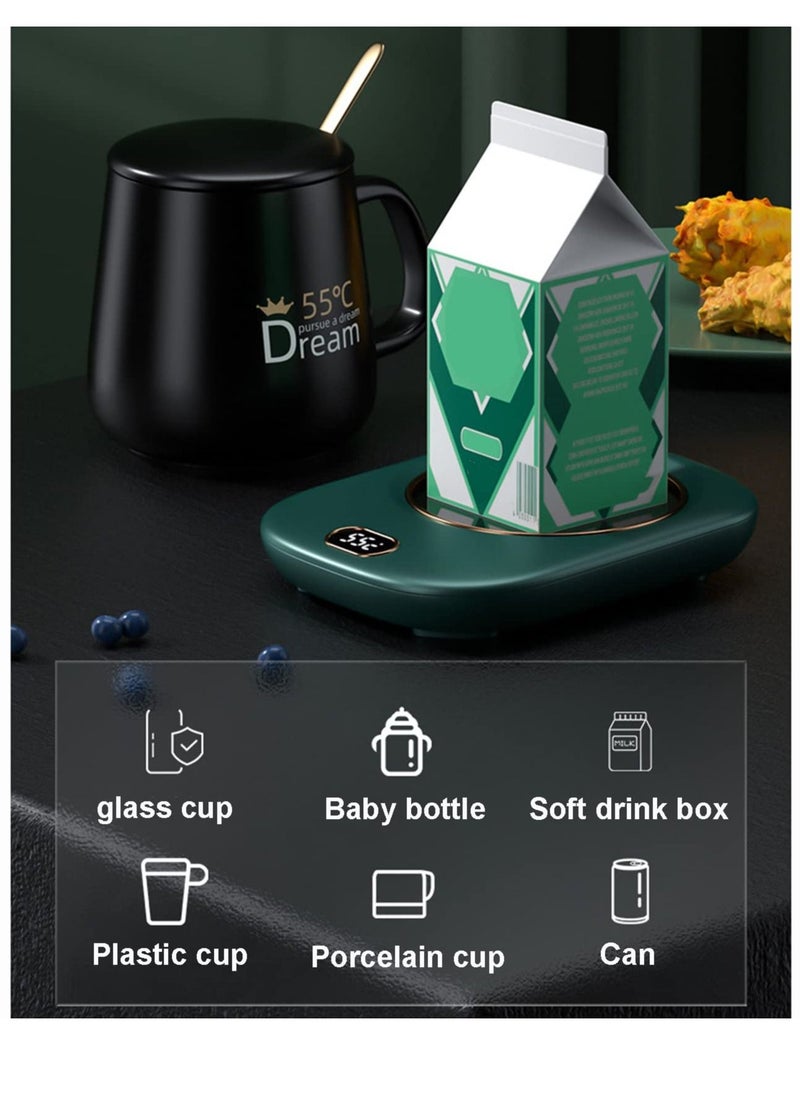 Coffee Mug Warmer, USB Coffee Mug Warmer for Desk, USB Tea Cup Warmer Coaster USB, Smart Magic Electric Coffee Drink Mug Warmer Coaster, Mug Cup Heater Pad, Cup Warmer Heating USB （Without Cup）