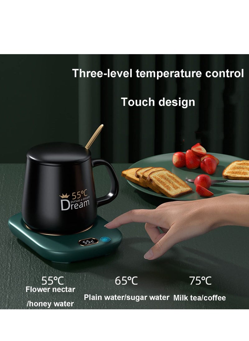 Coffee Mug Warmer, USB Coffee Mug Warmer for Desk, USB Tea Cup Warmer Coaster USB, Smart Magic Electric Coffee Drink Mug Warmer Coaster, Mug Cup Heater Pad, Cup Warmer Heating USB （Without Cup）