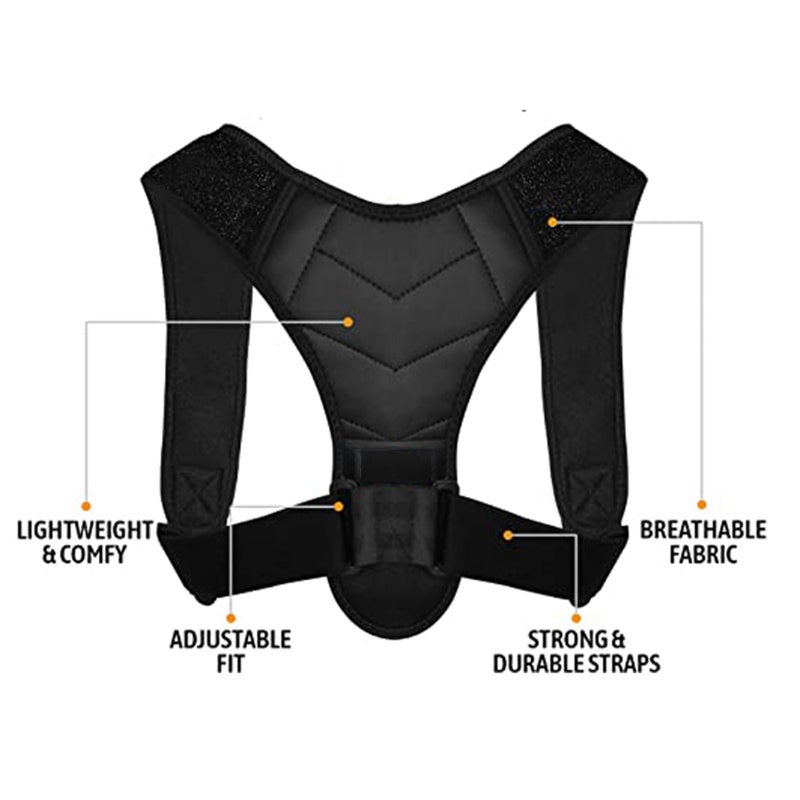 Posture Corrector for Men Women Back Brace Adjustable Straps Shoulder Support Trainer - Image 2