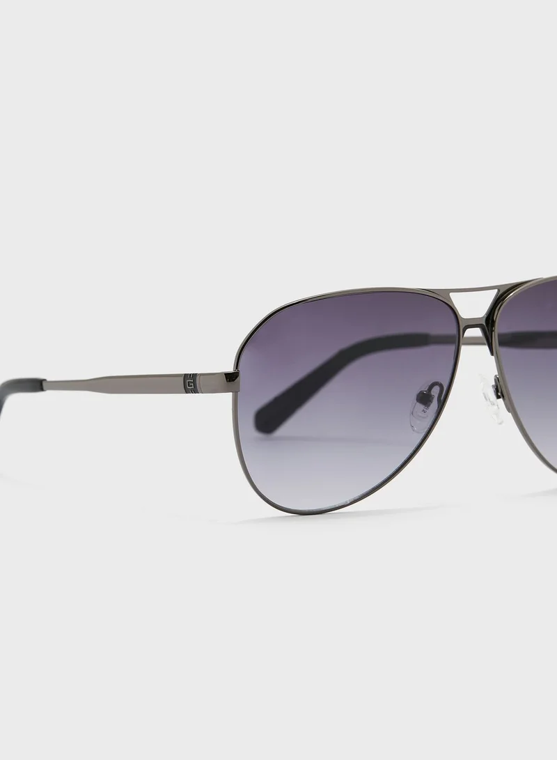 GUESS Metal Shaped Sunglasses