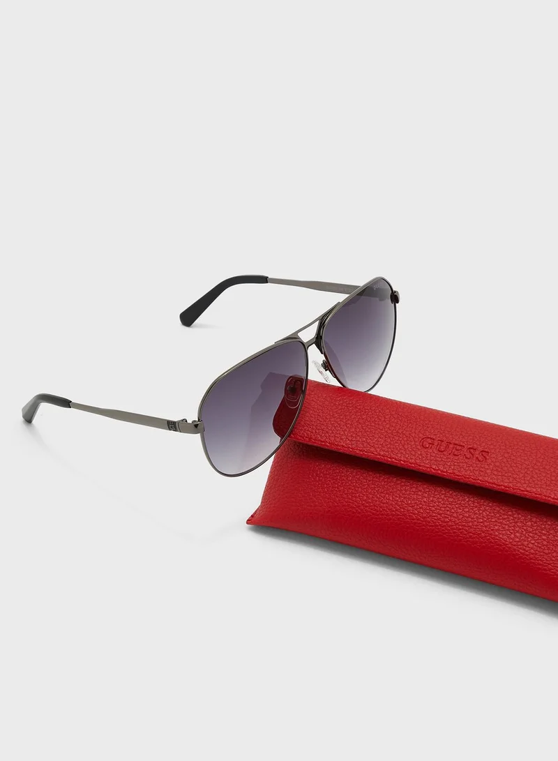 GUESS Metal Shaped Sunglasses