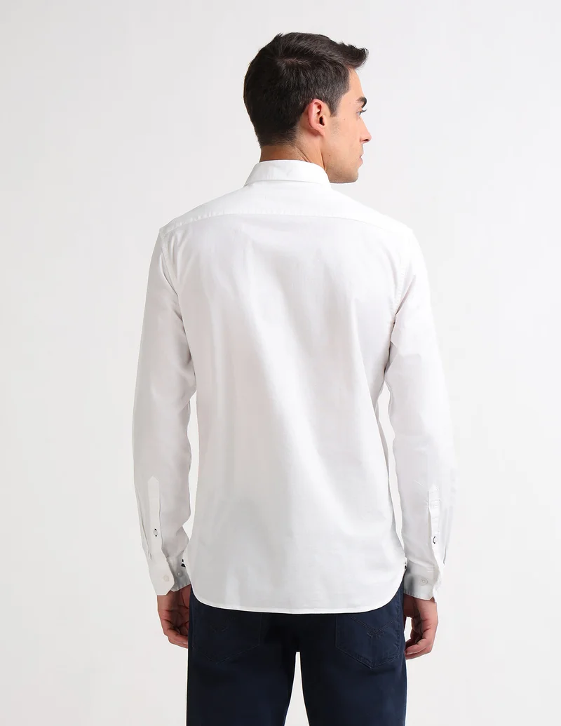 Arrow White Slim Fit Oxford Original Shirt for Men | Best Price UAE