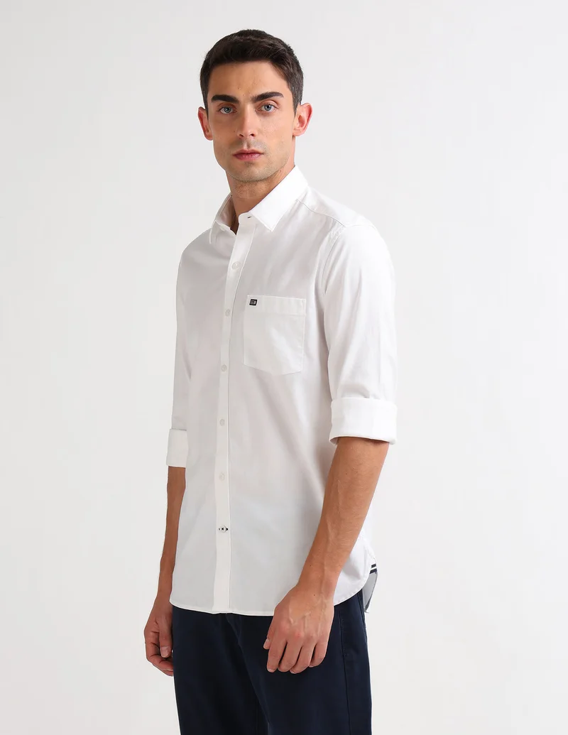 Arrow White Slim Fit Oxford Original Shirt for Men | Best Price UAE