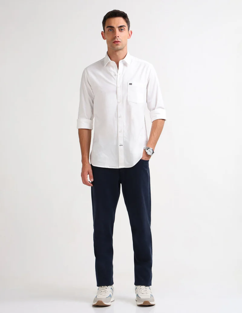 Arrow White Slim Fit Oxford Original Shirt for Men | Best Price UAE