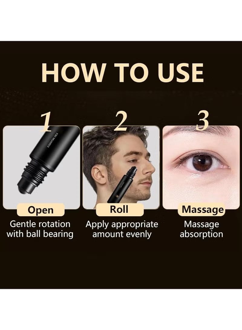 ESSENTIAL OILS Eye Repair Stick for Men | Under Eye Roller for EyeBags and Dark Circles - Cooling Stick Hydrates and Depuffing 0.34 fl.oz. - Image 5