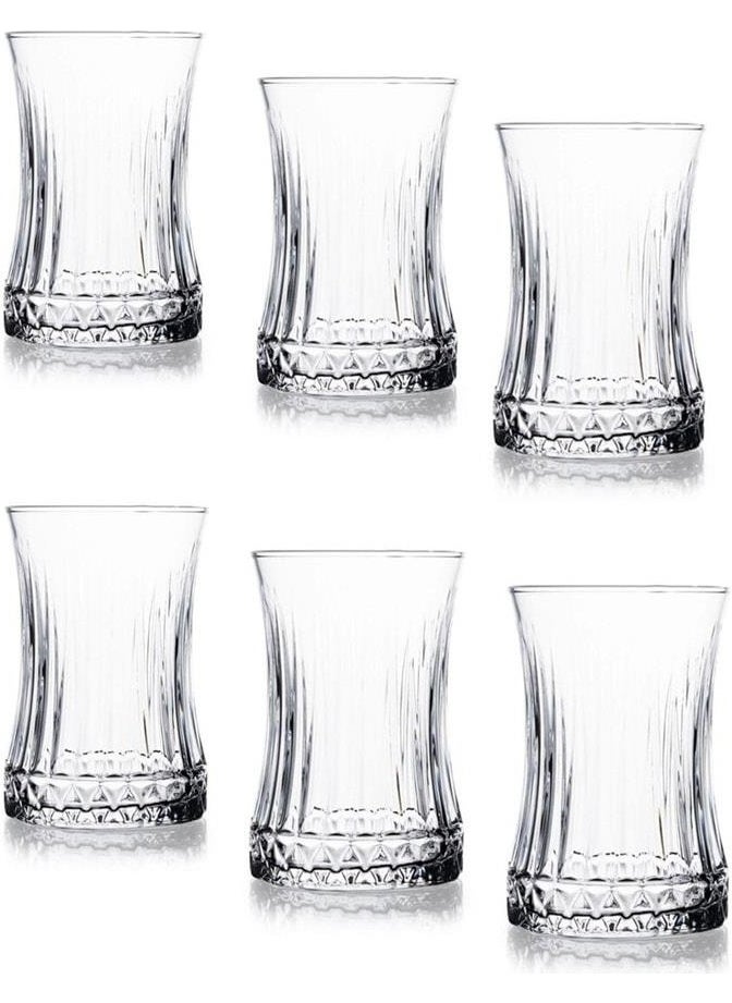 Paşabahçe Elysia Tea Cup Tea Set 12 Pieces -Riva Tea Set with Plate - Elysıa Tea Set for 6 People Riva Çay  - Image 5