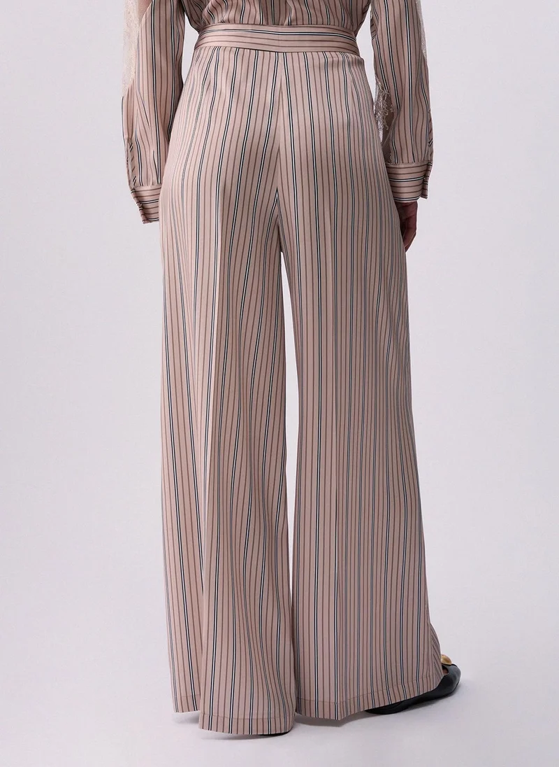 Liu Jo Striped palazzo trousers