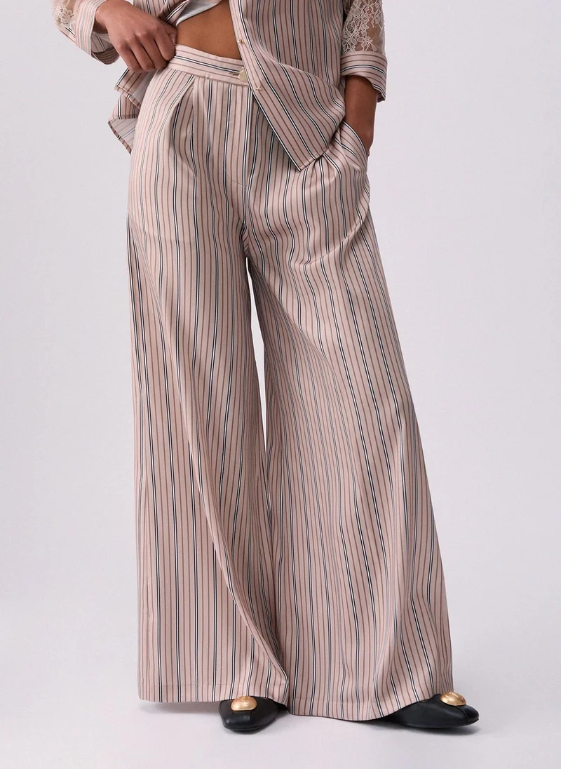 Liu Jo Striped palazzo trousers