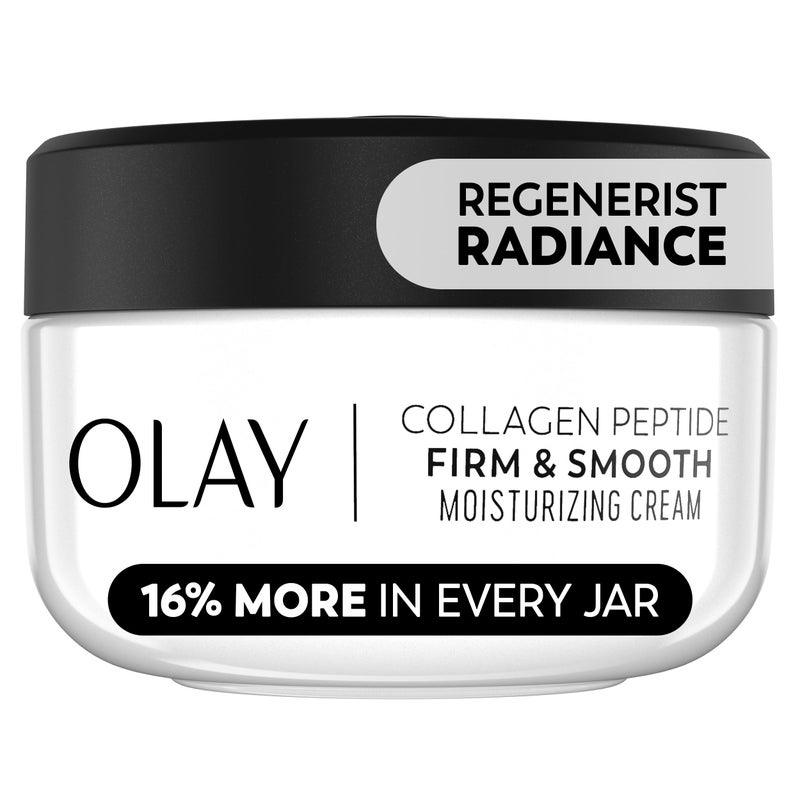 Olay Regenerist Radiance Collagen Peptide Face Moisturizer: Firm & Smooth Cream - Fragrance-Free, Hydrating, Firming, Anti-Aging & Anti-Wrinkle - 2 Oz - Image 1
