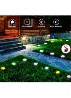 Y&D Outdoor Ground Lights, RGB Garden Lights 32ft Multicolor Pathway 15 Pack IP67 Waterproof Lawn with Alexa, App Control Walkway for Yard, Patio, Decor  - Image 5